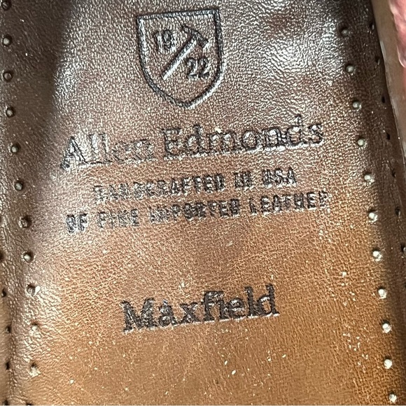 Allen Edmonds Maxfield burgundy Woven Leather Slip On Comfort Tassel Loafers 9 D main image 8